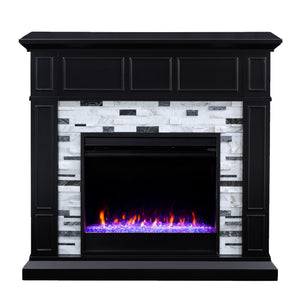 Authentic marble fireplace mantel Image 4