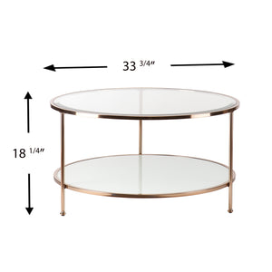 Round two-tier coffee table Image 4