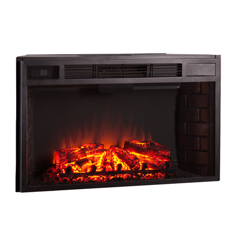 Image of Widescreen electric firebox w/ remote-controlled features Image 9