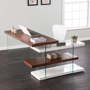 Modern L-shaped office desk Image 5