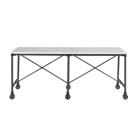Image of Multipurpose kitchen or craft table on wheels Image 4