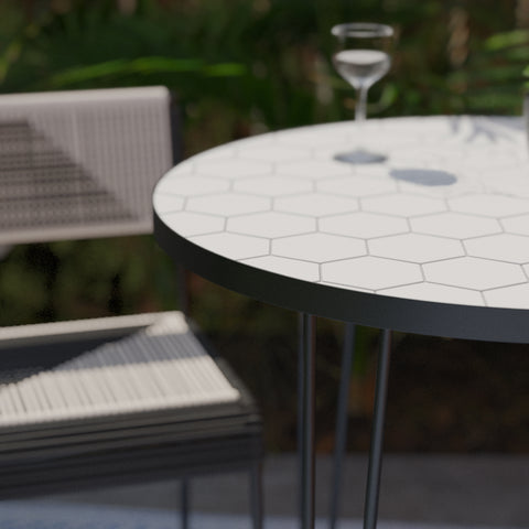 Image of Round, two-tone patio table Image 2