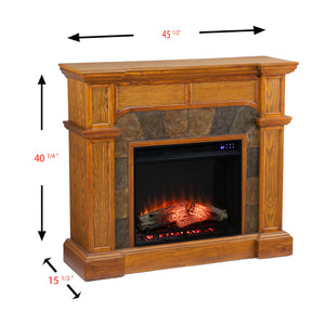 Corner convenient electric fireplace TV stand Image 7