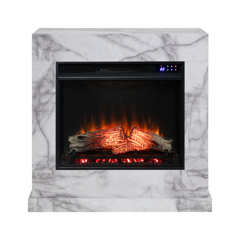 Image of Faux marble fireplace mantel Image 3