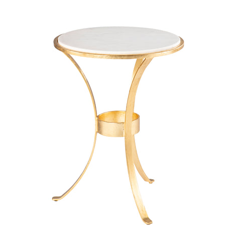 Image of Marble-top side table Image 4