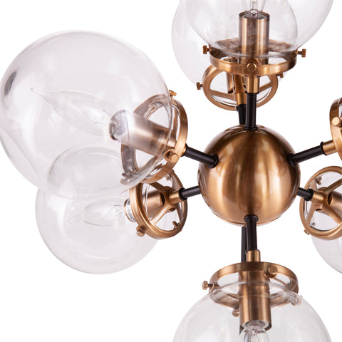Image of Modern chandelier w/ glass shades Image 6