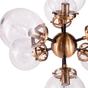 Modern chandelier w/ glass shades Image 6