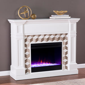 Electric fireplace w/ color changing flames Image 3