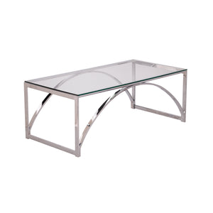 Stevenly Glass-Top Cocktail Table