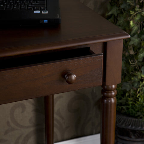 Image of Writing 2-Drawer Desk - Espresso