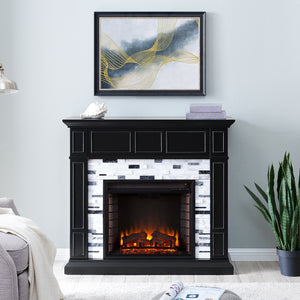 Authentic marble fireplace mantel Image 1