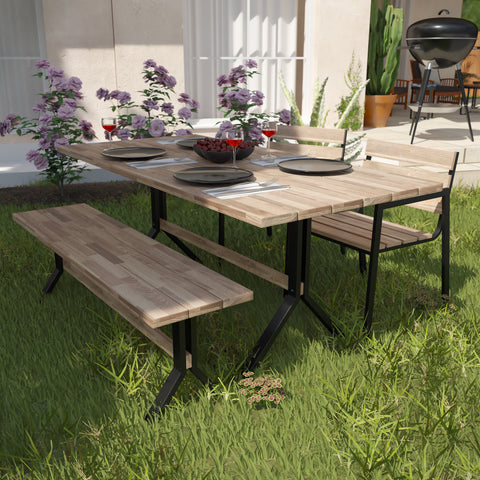 Image of Rectangular outdoor dining table Image 1