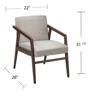 Elegant upholstered armchair Image 10