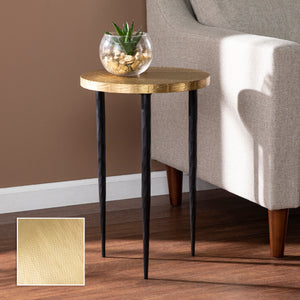 Side table with brass tabletop Image 9