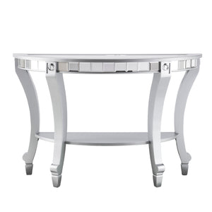 Mirrored console table w/ display storage Image 2