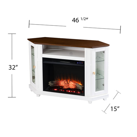 Image of Two-tone fireplace w/ media storage Image 9