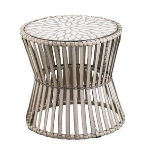 Outdoor accent table w/ mosaic tile top Image 4