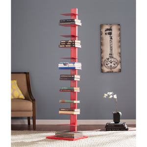 Stewartby Spine Tower Shelf - Valiant Poppy