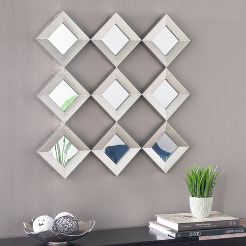 Image of Hanging wall art with mirrored accents Image 4