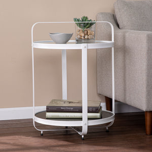 Round two-tone side table Image 1