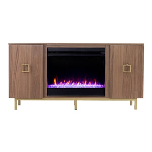 Media cabinet w/ electric fireplace Image 7
