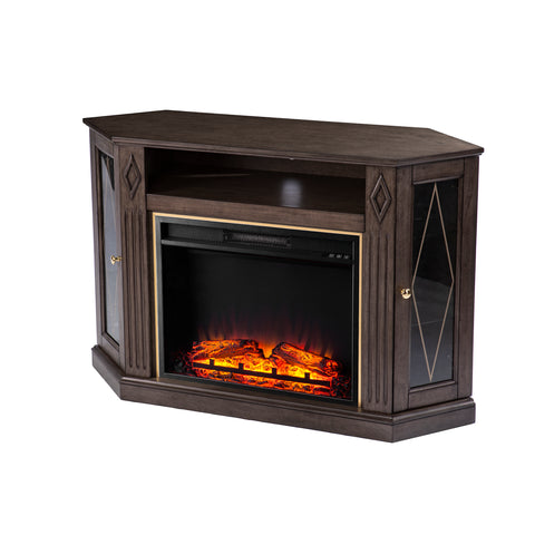 Image of Electric fireplace media console Image 2