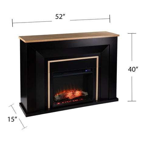 Image of Two-tone electric fireplace Image 8