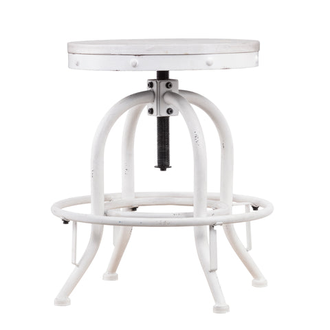 Image of Stool adjusts from casual seating to counter height Image 4