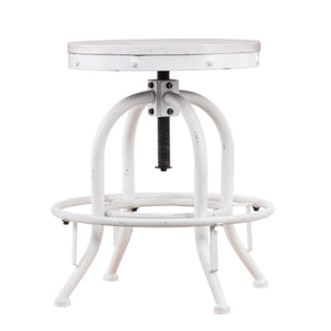 Stool adjusts from casual seating to counter height Image 4