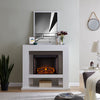 Industrial electric fireplace in contemporary silhouette Image 1