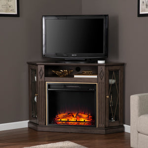 Electric fireplace media console Image 5
