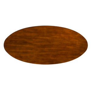Oval coffee table with midcentury flair Image 2