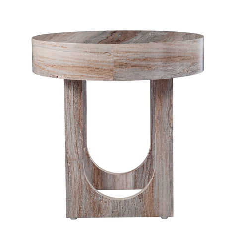 Image of Modern faux marble side table Image 5
