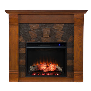 Handsome electric fireplace TV stand Image 4