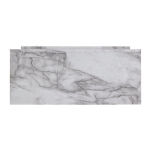Faux marble fireplace mantel w/ color changing firebox Image 10