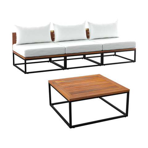 Image of Modular patio sofa w/ matching coffee table Image 8