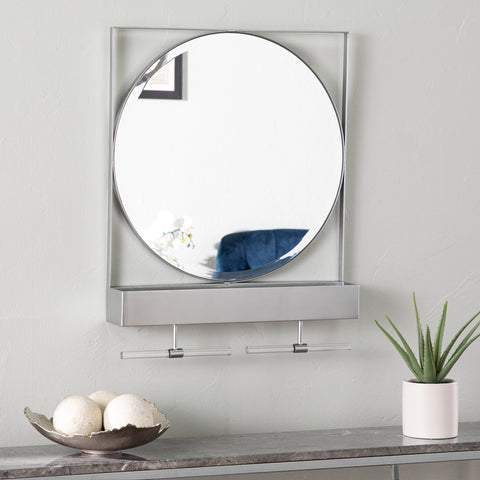 Image of Unique hanging mirror w/ storage Image 1