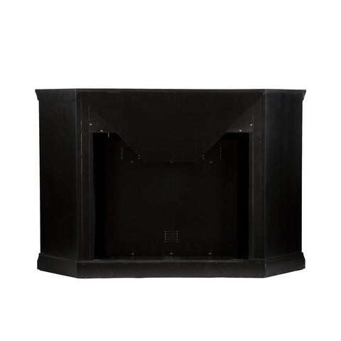 Image of Electric fireplace curio cabinet w/ corner convenient functionality Image 7