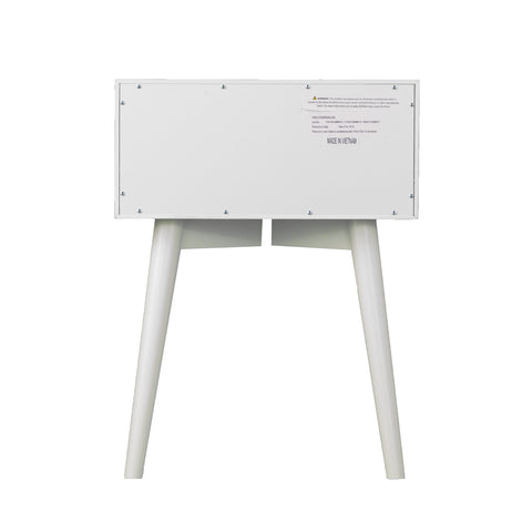 Image of White on white nightstand Image 7
