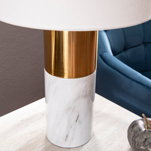 Two-tone table lamp w/ shade Image 2