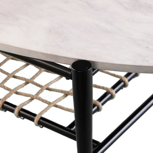 Holly & Martin Relckin Faux Marble Cocktail Table