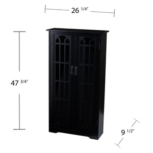 Double-door cabinet w/ media storage Image 7