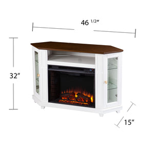 Two-tone fireplace w/ media storage Image 9