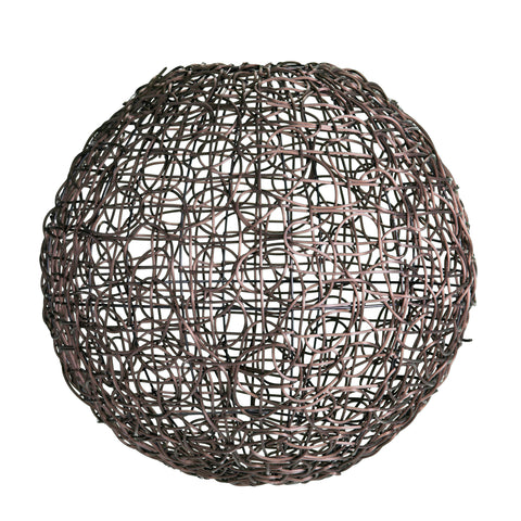 Image of Round pendant shade w/ woven look Image 3