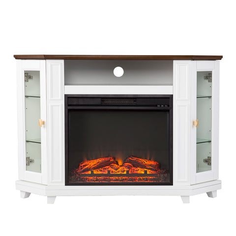 Image of Two-tone fireplace w/ media storage Image 4
