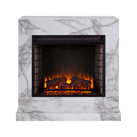 Image of Faux marble fireplace mantel Image 4