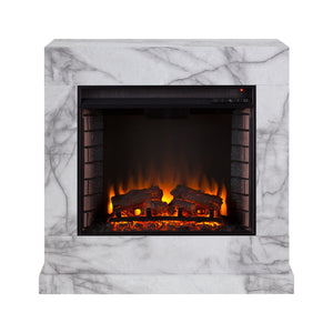 Faux marble fireplace mantel Image 4