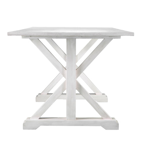 Shabby chic inspired rectangular dining table Image 6