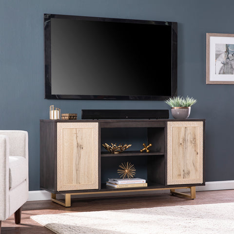Image of Low-profile TV stand w/ storage Image 1