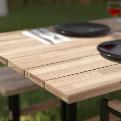 Image of Rectangular outdoor dining table Image 2